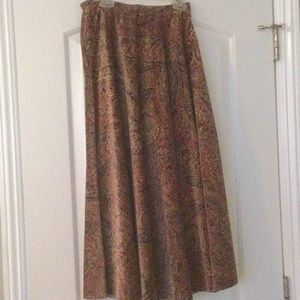 Velour vest and skirt